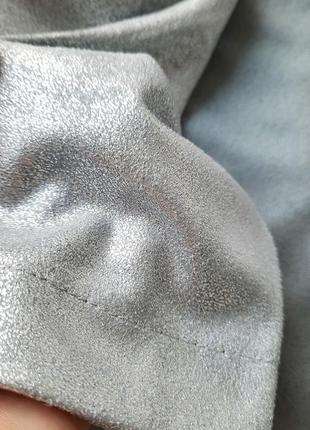 Серебристый пиджак с напылением серая накидка кардиган серебряный жекет4 фото