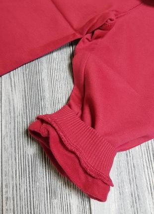 Спортивні штани на дівчинку kanz 68 см 6 місяців з легким начосом червоні5 фото