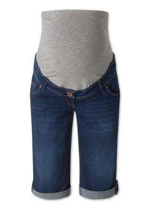 Прекрасні джинсові капрі для майбутніх мам зі стречем р. наш 44