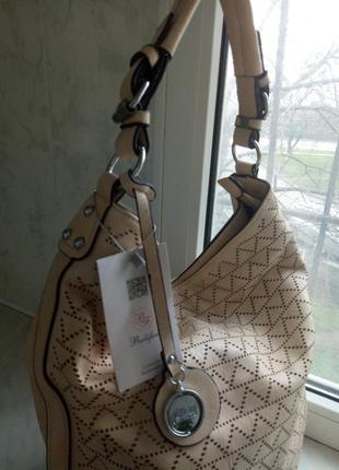 Модная летняя сумка в форме торбинки3 фото