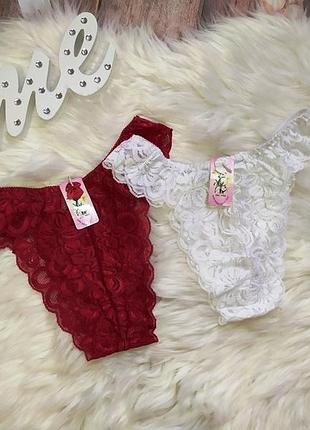 Набор кружевных трусиков, размер s.