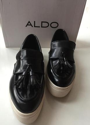 Лоферы aldo на высокой подошве1 фото