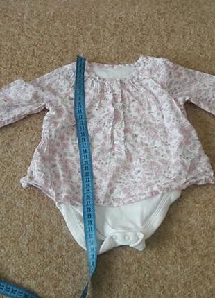 Фирменный бодик 0-3мес