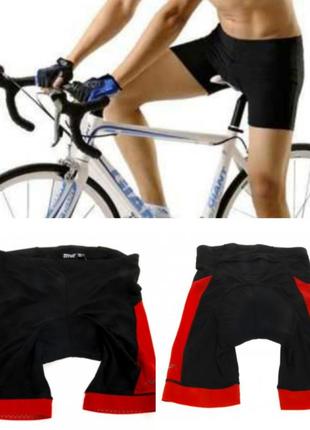 Велосипедні шорти crivit s m l xl чорно-червоні