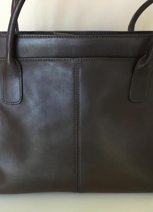 Шкіряна сумка шопер для документів бренд2 фото