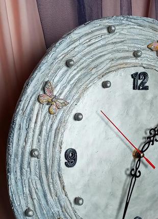 Часы настенные "алина" с объемными цветами, оригинальный подарок женщине7 фото