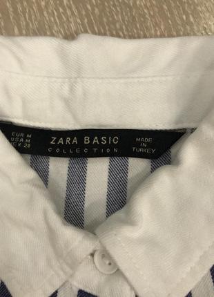 Сорочка в смужку з нашивкою zara5 фото