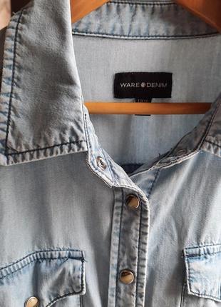 Джинсова сорочка ware denim, р. s4 фото