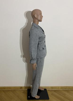 Серый брючный льняной костюм steilmann3 фото