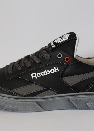 Кеды мужские кожаные reebok черные
