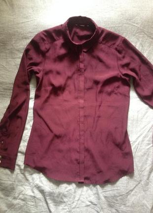 Блуза, цвет марсала