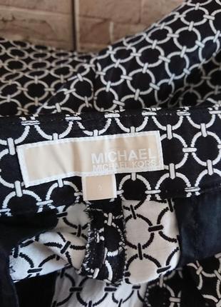 Michael michael kors классические брюки в принт круглая цепочка размер s9 фото