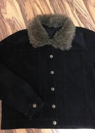 Классная вельветовая куртка японского бренда "six2nine" темно-синего цвета1 фото