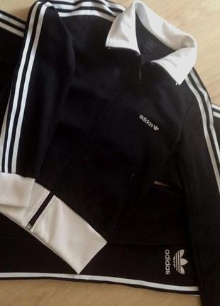 «оld school» легендарний класичний чорний костюм "adidas originals"