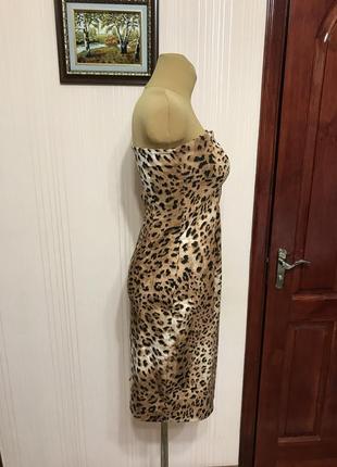 Леопардовое платье-футляр2 фото