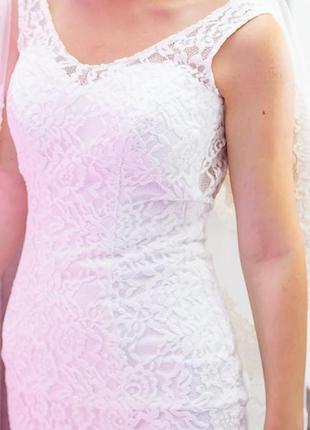 Свадебное платье с открытой спинкой3 фото