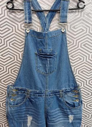 Джинсовий комбінезон для вагітних denim co3 фото