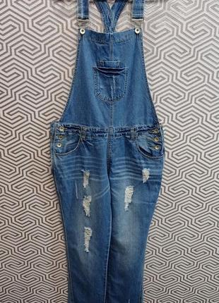 Джинсовый комбинезон для беременных denim co1 фото