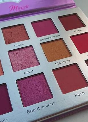 Glamlite miracle palette палетка тіней тіні для повік