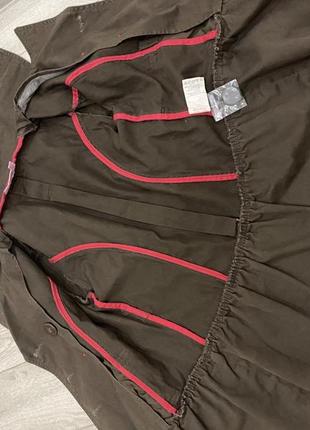 Стильний плащ для дівчинки шоколадного кольору 2