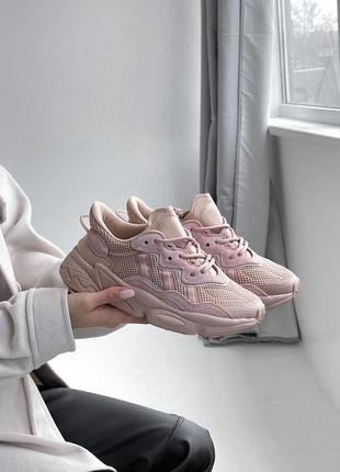 Женские кроссовки adidas ozweego pink