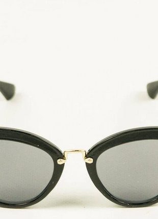 Солнцезащитные женски очки кошачий глаз - черные