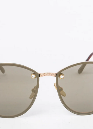 Женские солнцезащитные очки коричневые4 фото