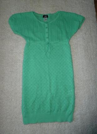 Нежное трикотажное платье на 10-12 лет h&m