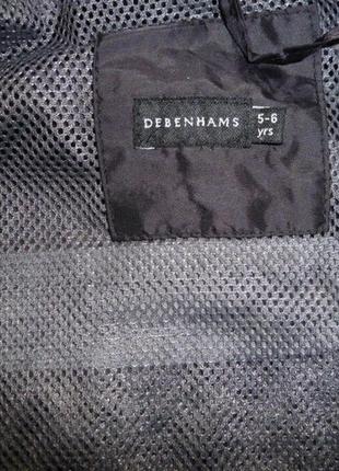 Куртка ветровка на 5-6 лет debenhams  подкладка-сеточка2 фото