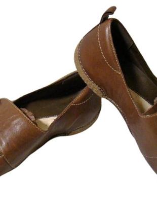 Туфли женские кожаные коричневые clarks4 фото