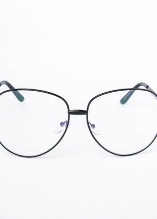Черные имиджевые очки унисекс4 фото