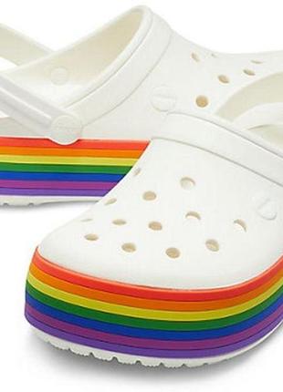 Скидка! crocs platform, кроксы сабо на платформе