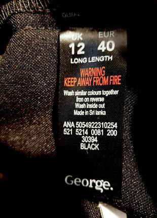 Черные, зауженные брюки на высокий рост george 12-14 u94 фото