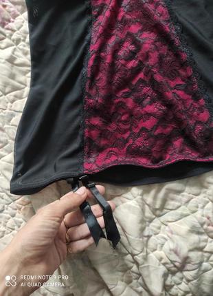 Супер сексуальний корсет пеньюар з шлейками для панчіх6 фото