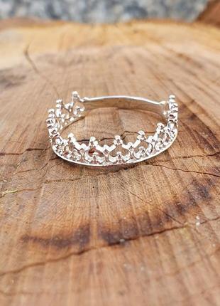 Серебряное кольцо корона2 фото