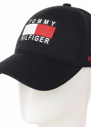 Чорна бейсболка кепка томі tommy hilfiger