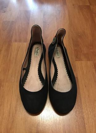 Балетки замшевые