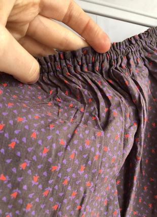Летняя хлопковая юбка миди батист3 фото