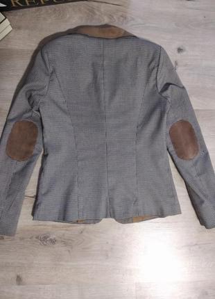 Двубортный пиджак жакет с нашивками2 фото