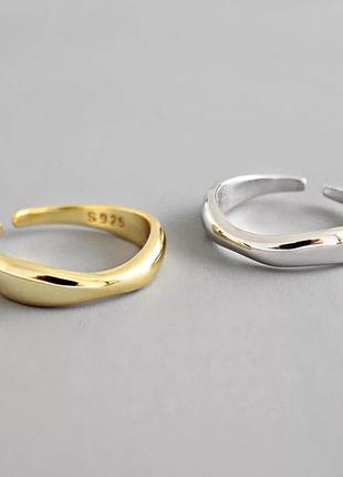 Кольцо позолота серебро нежное изящное колечко тренд