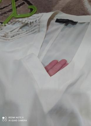 Блуза цвета айвори с открытыми плечами5 фото