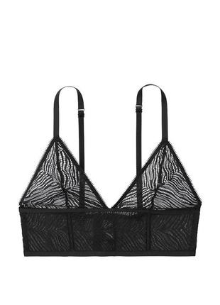 Бралетт кружево зебра без подклада unlined zebra lace bralette vs7 фото