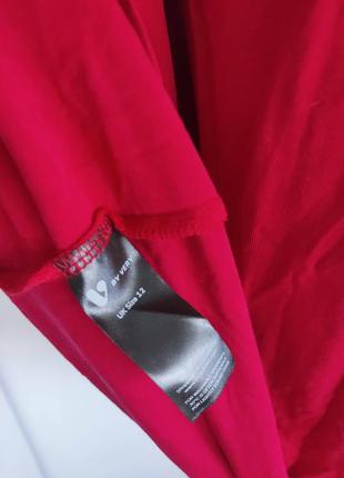 Червона сукня з мереживними плечима і довгим рукавом від by very7 фото