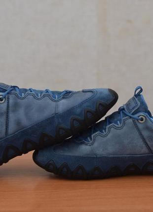 Синие кожаные кроссовки, кеды ecco, 37 размер. оригинал6 фото