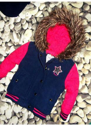 Крутяцкая куртка, бомбер на 9-12-18 мес.