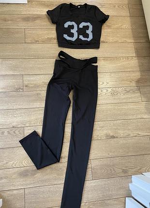 Фитнес костюм спортивный лосины