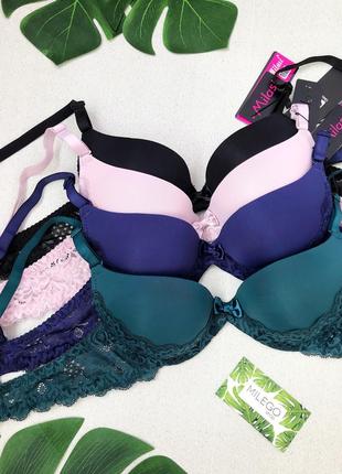 Бюстгальтер з мереживом по низу чашки, milasi
