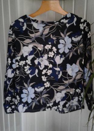 Блуза h&m батального розміру 100% бавовна красивий квітковий принт р 2xl3 фото