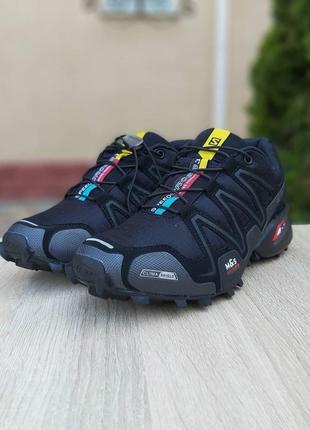 Кроссовки мужские salomon speedcross 3 черные / кросівки чоловічі саломон спидкрос2 фото