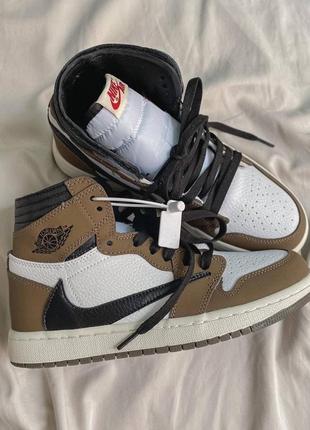 Кросівки/кроссовки  jordan 1 retro travis scott